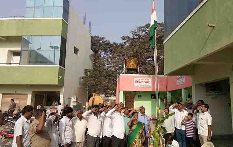 ಹನೂರು: ವಿವಿಧೆಡೆ 69ನೇ ಗಣರಾಜ್ಯೋತ್ಸವ ಆಚರಣೆ